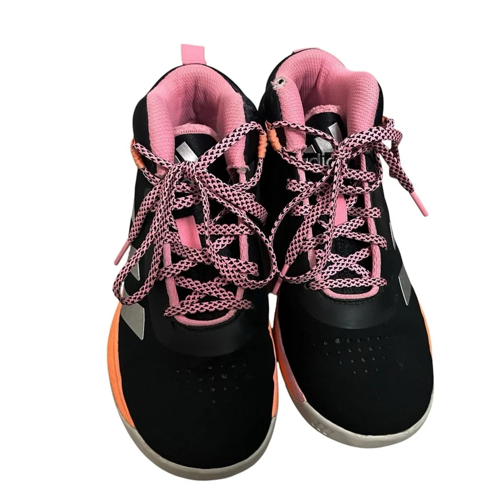 Adidas youth size 3 Shoes - Black, Pink, and Orange - Picture 6 of 10